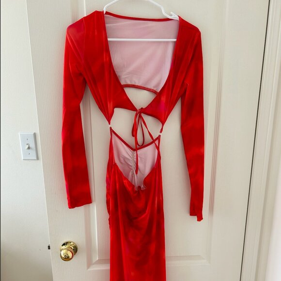 CHACHA Fiery Temporal High Slit Dress - Picture 2 of 4